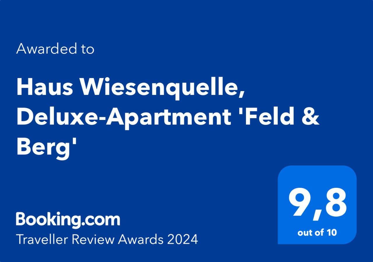 Haus Wiesenquelle, Deluxe-Apartment 'Feld & Berg' Feldberg  Exterior photo